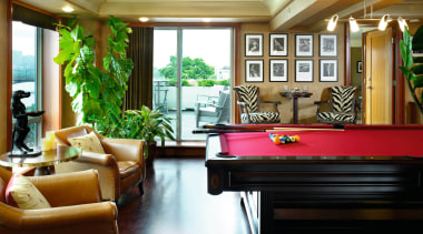 view of the mahogany  flooring in the billiard room, ceiling, home, interior design, living room, lobby, real estate, recreation room, room, window