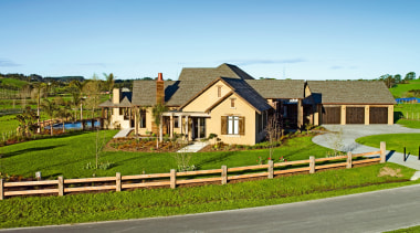 view this country home that has used pabco cottage, estate, farm, farmhouse, field, grass, home, house, land lot, landscape, neighbourhood, property, real estate, residential area, rural area, sky, suburb, teal