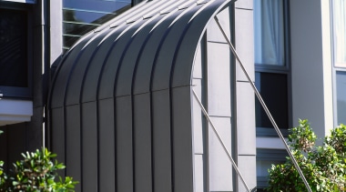 A exterior view of the material used on architecture, building, daylighting, facade, house, structure, window, black, white