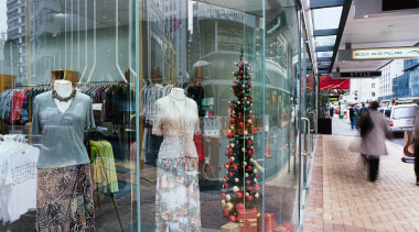 A view of some glass by Glasshape. - retail, window, gray