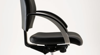 Black office chair. - Black office chair. - armrest, chair, comfort, furniture, office chair, plastic, product, product design, white