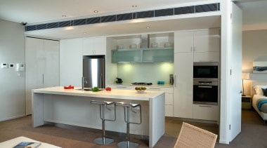 A view of a kitchen with some Miele cabinetry, countertop, cuisine classique, interior design, kitchen, gray