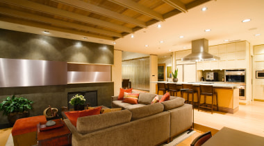 view of the formali living area looking out ceiling, interior design, living room, lobby, real estate, brown, orange