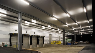 A view of the lighting in the loading airport terminal, ceiling, daylighting, lighting, metropolitan area, parking, parking lot, structure, black, gray