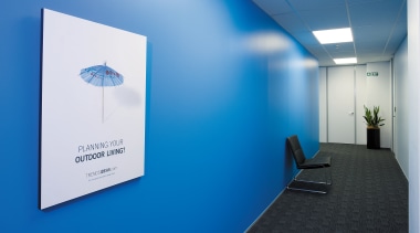 view of the treds office featuring blue featuring, blue, product design, blue, teal