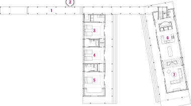 Floor/stie  plan of this vaction home - angle, architecture, area, design, diagram, drawing, floor plan, line, plan, product, product design, structure, text, white