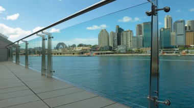 A view of some glazing by Architectual Glass city, fixed link, real estate, sea, sky, water, waterway, teal, gray