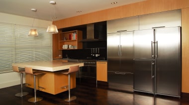 A view of some furniture from Neo Design. cabinetry, countertop, floor, flooring, hardwood, interior design, kitchen, real estate, room, wood, wood flooring, black, brown