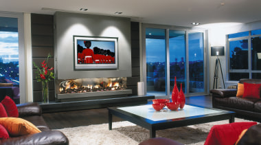 view of this living room featuring 50 inch ceiling, interior design, living room, room, gray, black
