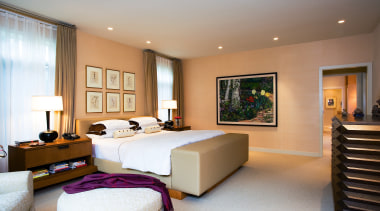 view of the master bedroom  and corrodor bedroom, ceiling, estate, interior design, living room, real estate, room, suite, gray