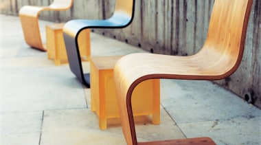 view of the natural, chrry or ebony modern chair, floor, furniture, outdoor furniture, plywood, product design, table, wood, gray, white