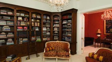 A view of some cabinetry by Scullery &amp; bookcase, furniture, interior design, library, living room, real estate, room, shelving, brown