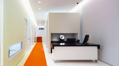 A view of some architecture by Woodhams Meikle architecture, house, interior design, product design, property, real estate, gray