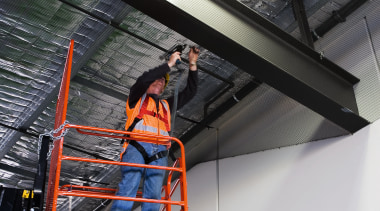 A view of some construction done by Bird architecture, building, technology, gray, black