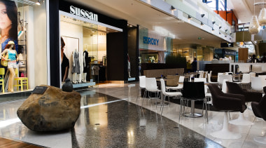 A view of Sylvia Park. - A view floor, flooring, interior design, lobby, shopping mall, gray