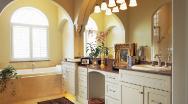 view of the bathroom featuring ARA timber cabinetry cabinetry, ceiling, countertop, cuisine classique, home, interior design, kitchen, real estate, room, window, brown, white