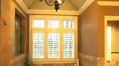 A view of a bathroom renovation by Buchead ceiling, daylighting, estate, home, interior design, light fixture, lighting, lobby, real estate, room, wall, window, orange, brown