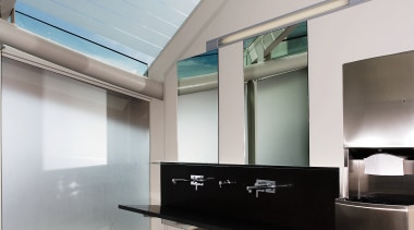 A view of a Basalt surface by Trethewey architecture, ceiling, daylighting, floor, interior design, product design, white, gray