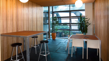 A view of some work done by Cortech interior design, real estate, table, brown