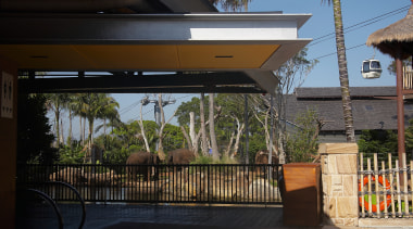 A view of the Hillsidde link building that house, outdoor structure, property, real estate, residential area, black