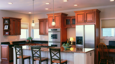 A view of some products from the Great cabinetry, ceiling, countertop, cuisine classique, floor, flooring, hardwood, interior design, kitchen, laminate flooring, real estate, room, wood flooring, gray, red