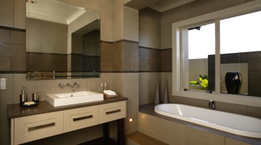 A vew of some wallboards from Winstone Wallboards. architecture, bathroom, interior design, room, brown