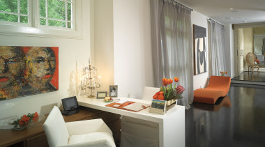 The curving staircase connects with a wide second-floor ceiling, home, interior design, living room, real estate, room, table, window, gray