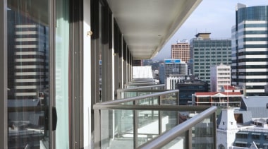 A view of some balustrade's from Ullrich Aluminium. apartment, architecture, balcony, building, condominium, daylighting, facade, glass, handrail, metropolitan area, real estate, window, gray, black