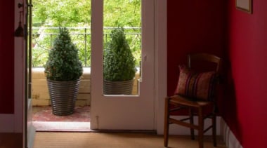 A view of the ensuite area before it door, estate, floor, flooring, hardwood, home, house, interior design, laminate flooring, living room, property, real estate, room, window, wood, wood flooring, wood stain, brown, red