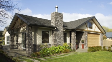 A view of some stone cladding from Stutex building, cottage, elevation, estate, facade, farmhouse, historic house, home, house, landscape, property, real estate, residential area, roof, siding, suburb