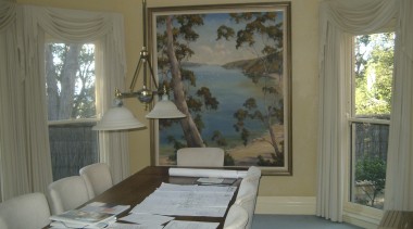 In its new position in what was previously curtain, home, interior design, living room, real estate, room, textile, wall, window, window covering, window treatment, gray, brown