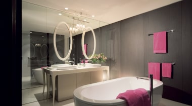 Bathrooms are designed to be both modern and bathroom, ceiling, interior design, product design, room, black, orange