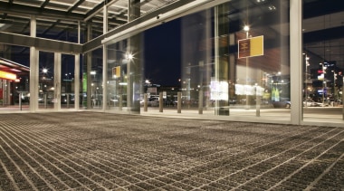 Axis is a new PVC tile matting system architecture, building, city, metropolitan area, structure, train station, brown