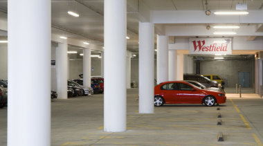 Concrete columns underpin massive concrete suspended floors troughtout architecture, floor, flooring, parking, structure, gray, white
