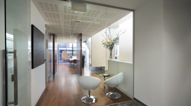 The cubic pattern on the fabric panels in architecture, ceiling, floor, glass, house, interior design, real estate, window, gray