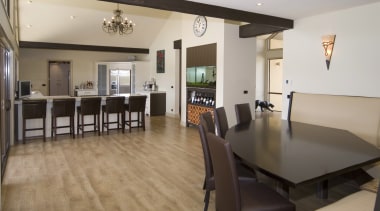 A view of some wooden flooring from Floorscape. dining room, floor, flooring, hardwood, interior design, living room, property, real estate, room, table, wood flooring, gray