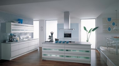 View of kitchen by Palazzo design. - View ceiling, daylighting, floor, furniture, interior design, room, gray
