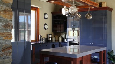 View of kitchen designed by Barret Joinery. - cabinetry, countertop, cuisine classique, interior design, kitchen, room, black, gray