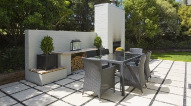 view of pavers from Jagas Paving. - view backyard, furniture, outdoor structure, patio, real estate, gray