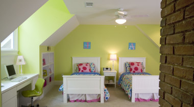 View of renovation bt Atlanta Design &amp; Build bedroom, ceiling, estate, furniture, home, house, interior design, living room, product, real estate, room, wall, gray