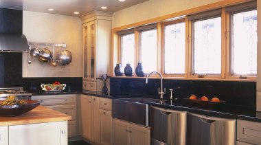 View of Fisher &amp; Paykal Dishdrawers. - View cabinetry, ceiling, countertop, cuisine classique, interior design, kitchen, lighting, room, under cabinet lighting, white