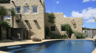 view of pool by Freedom Pools - view estate, hacienda, home, house, property, real estate, resort, swimming pool, villa