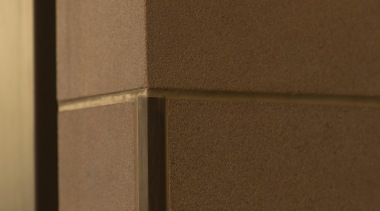 View of sandstone walls by Bondi Stone. - angle, brown, wall, wood, wood stain, brown