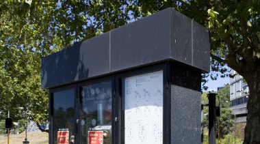 View of advanced fire detection system by Wormald brown, black