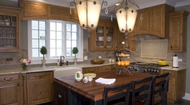 Antique cabinetry wood and slate kitchen, with kitchen cabinetry, ceiling, countertop, cuisine classique, home, interior design, kitchen, room, brown, gray