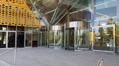 Views of the Axa Insurance Building developed by architecture, building, corporate headquarters, daylighting, facade, leisure centre, metropolitan area, mixed use, structure, gray