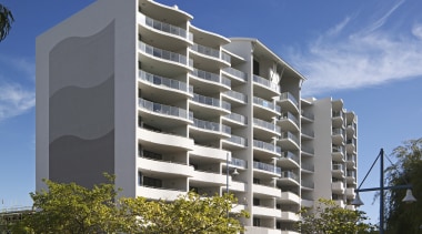 Rendering on the side of the Nautilus apartments apartment, architecture, building, commercial building, condominium, corporate headquarters, daytime, elevation, facade, home, hotel, house, metropolis, metropolitan area, mixed use, neighbourhood, property, real estate, residential area, sky, tower block, blue, gray