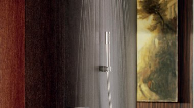 Image of a Grohe showerhead available from Chesters plumbing fixture, shower, black