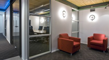 The exposed steel structure and solid tongue and ceiling, interior design, office, real estate, gray, black