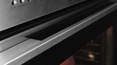 This 30-inch stainless steel oven features an intelligent electronic instrument, electronics, gas stove, home appliance, kitchen appliance, kitchen stove, major appliance, musical instrument accessory, oven, black